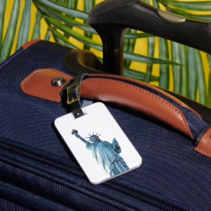 Statue of liberty   luggage tag