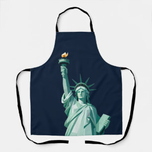 Statue of Liberty Modern Art Apron