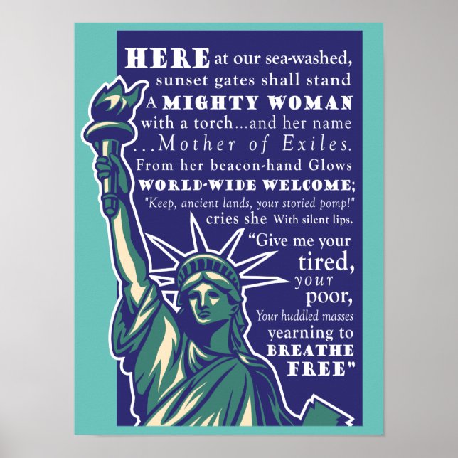 Statue of Liberty, Mother of Exiles -  Poster (Front)