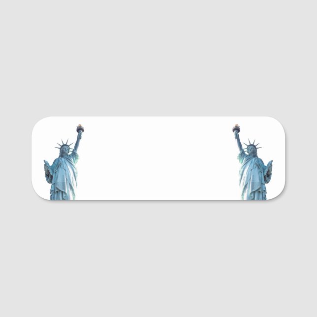 Statue of liberty   name tag (Front)