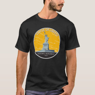 Statue of Liberty National Monument Vintage T-Shirt