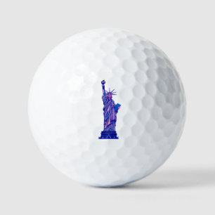 Statue of Liberty-New York City-4th of July- Golf Balls