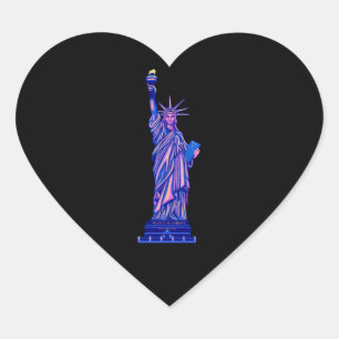 Statue of Liberty-New York City-Landmark Heart Sticker