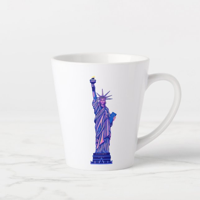 Statue of Liberty-New York City-Landmark- Latte Mug (Right)