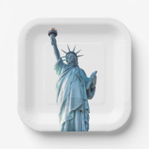 Statue of Liberty New York City Paper Plate