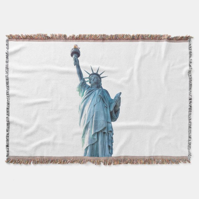 Statue of Liberty New York City Throw Blanket (Front)