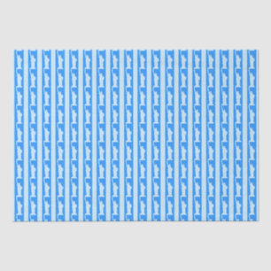 Statue of Liberty New York Elegant Blue Stripes Tissue Paper