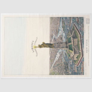 Statue of Liberty New York Ephemera Decoupage Tissue Paper