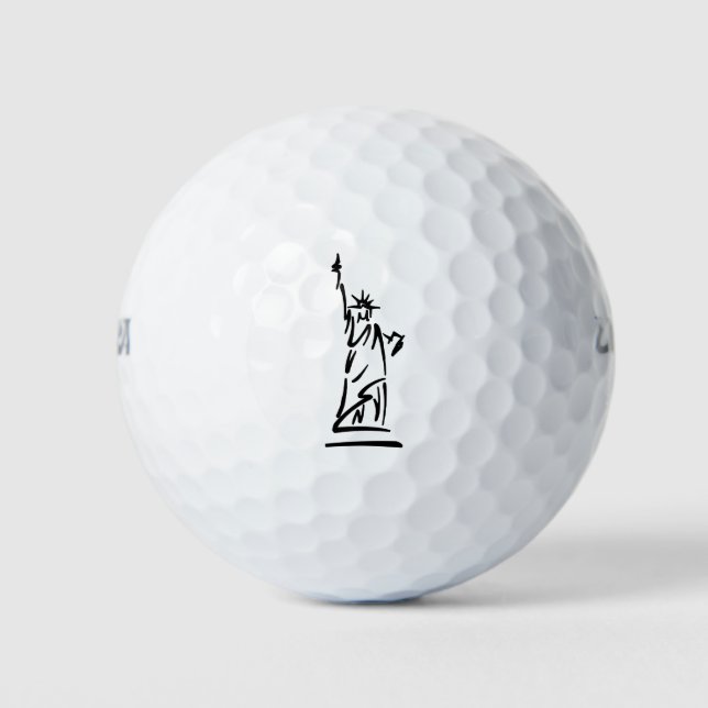 Statue of Liberty New York Golf Balls (Front)