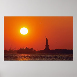 Statue of Liberty, New York Harbour, NY, USA, Poster