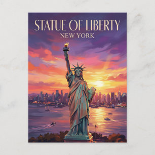 Statue of Liberty New York Postcard