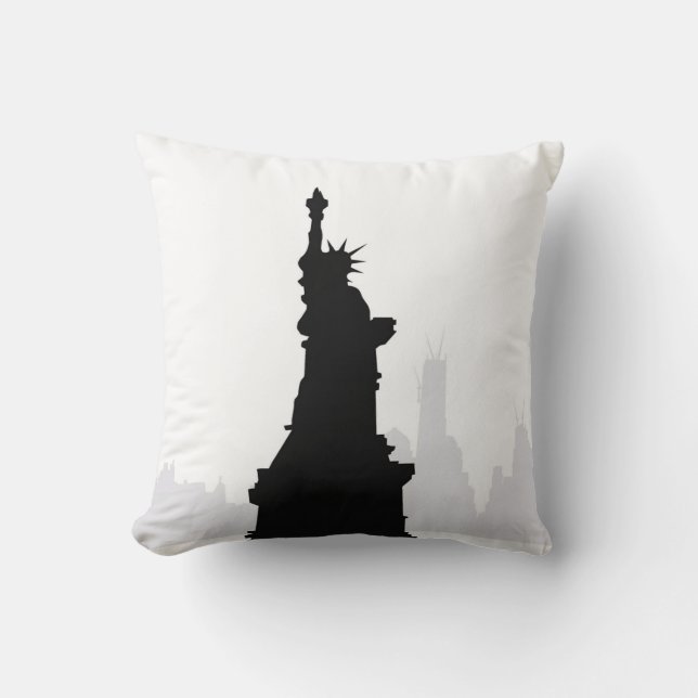 Statue of Liberty, New York Throw Pillow (Front)