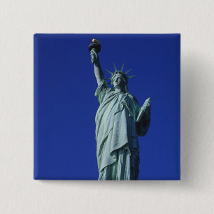 Statue of Liberty, New York, USA 4 2 Inch Square Button