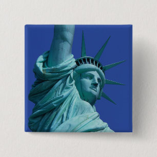 Statue of Liberty, New York, USA 8 2 Inch Square Button