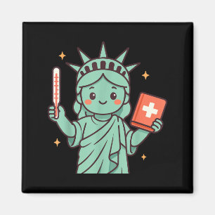 Statue of liberty new york usa america united magnet