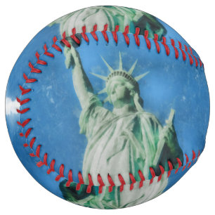 Statue of liberty, New York watercolors painting Softball
