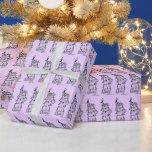 Statue of Liberty NYC Christmas Hanukkah Purple Wrapping Paper<br><div class="desc">Wrapping paper features an original illustration of the Statue of Liberty wrapped in lights for the holidays.

This Chanukah illustration is also available on other products. Don't see what you're looking for? Need help with customization? Contact Rebecca to have something designed just for you.</div>