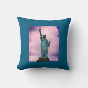 Statue of Liberty NYC Harbour - New York, NY Throw Pillow