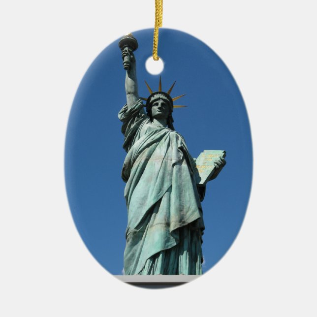 Statue of Liberty, Odaiba, Tokyo, Japan Ceramic Ornament (Front)