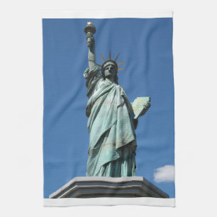 Statue of Liberty, Odaiba, Tokyo, Japan Kitchen Towel
