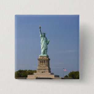 Statue of Liberty on Liberty Island in New 2 Inch Square Button
