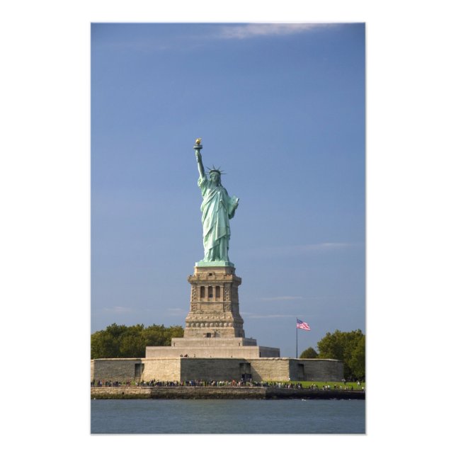 Statue of Liberty on Liberty Island in New Photo Print (Front)