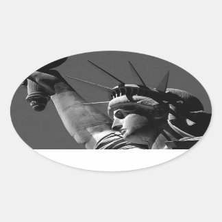Statue of Liberty Oval Sticker