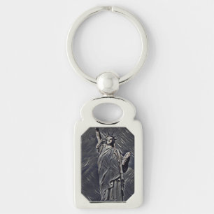 Statue of Liberty painting Keychain