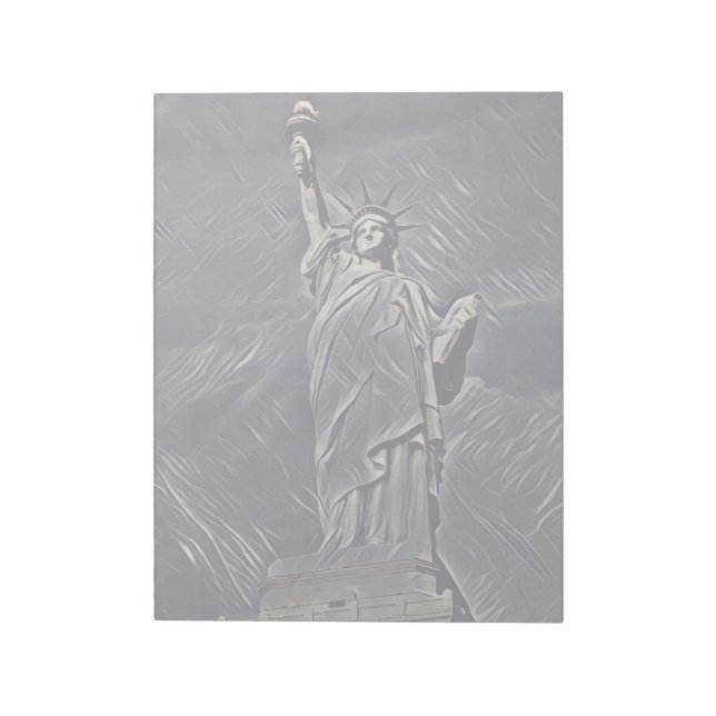 Statue of Liberty painting Notepad (Rotated)