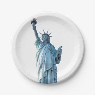 Statue of liberty  paper plate