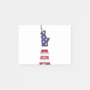 Statue of Liberty Patriotic Flag Post-it Notes