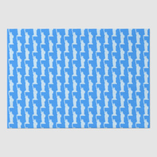 Statue of Liberty Pattern Elegant Blue New York Tissue Paper