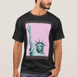 Statue of Liberty Pink Women s Men s USA T-Shirt