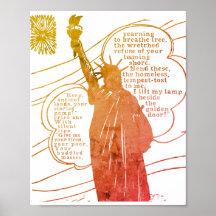 Statue of liberty poem poster