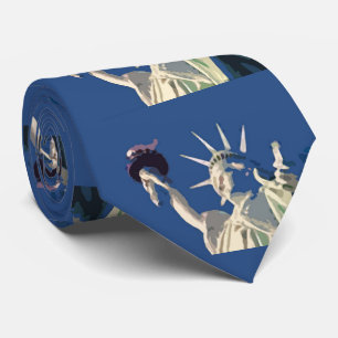 Statue of Liberty Pop Art New York City Tie