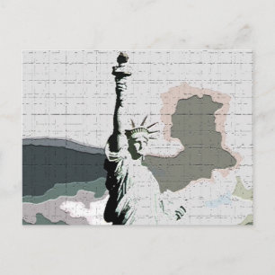 Statue of Liberty Pop Art Postcard