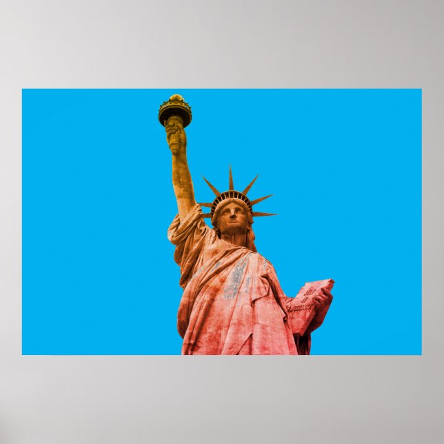 Statue of Liberty Pop Art Poster (Front)