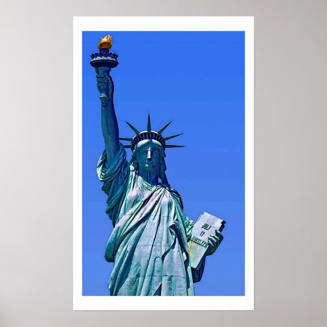 Statue of Liberty Pop Art Poster Print (Front)