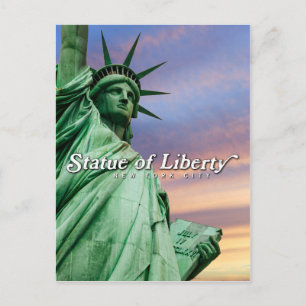 statue of liberty postcard