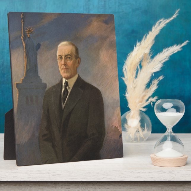 Statue of Liberty & President Woodrow Wilson Plaque (Side)