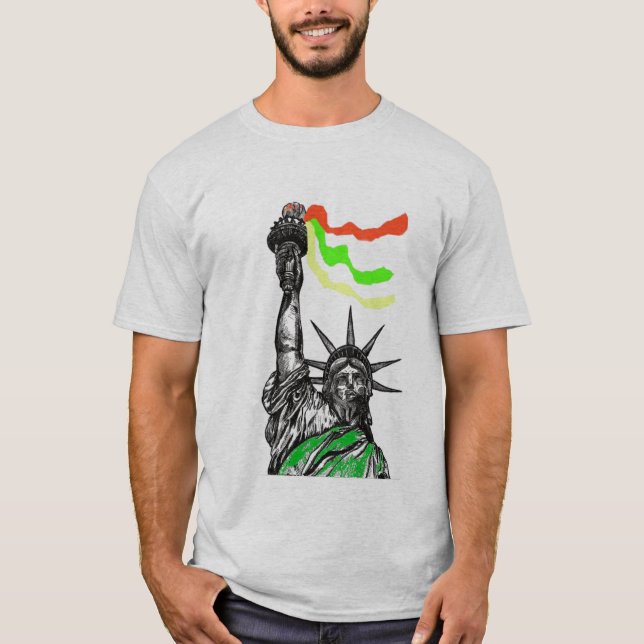 statue of liberty rasta T-Shirt (Front)