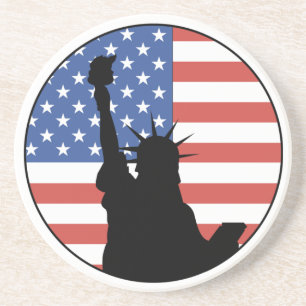 Statue Of Liberty Sandstone Coaster