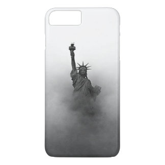Statue of liberty shrouded in fog Case-Mate iPhone case
