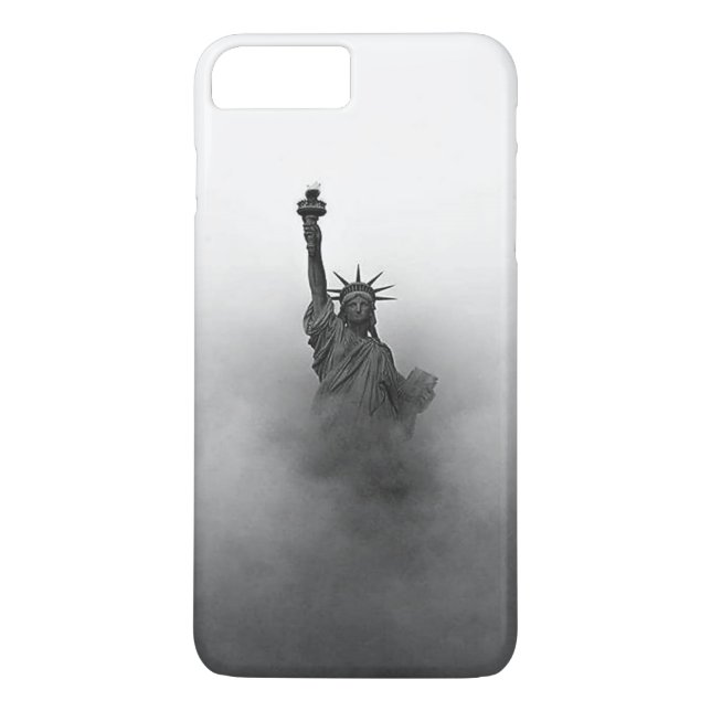 Statue of liberty shrouded in fog Case-Mate iPhone case (Back)
