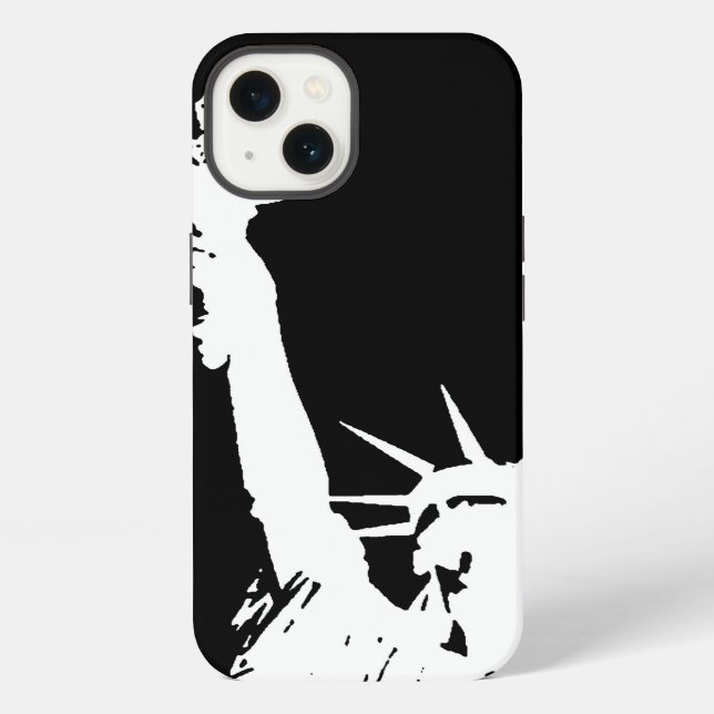 Statue of Liberty Silhouette iPhone Case (Back)