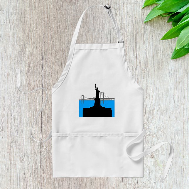 Statue of Liberty Silhouette New York Skyline Standard Apron (Creator Uploaded)