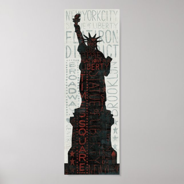Statue of Liberty Silhouette Poster (Front)