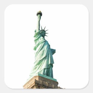 Statue of liberty square sticker