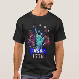 Statue Of Liberty Statue 1776 USA New York City T-Shirt