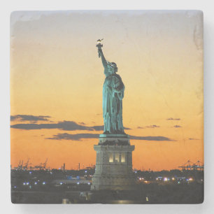 Statue of Liberty Stone Coaster